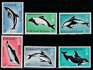 Фалкленды, 1980, Дельфины, 6 марок